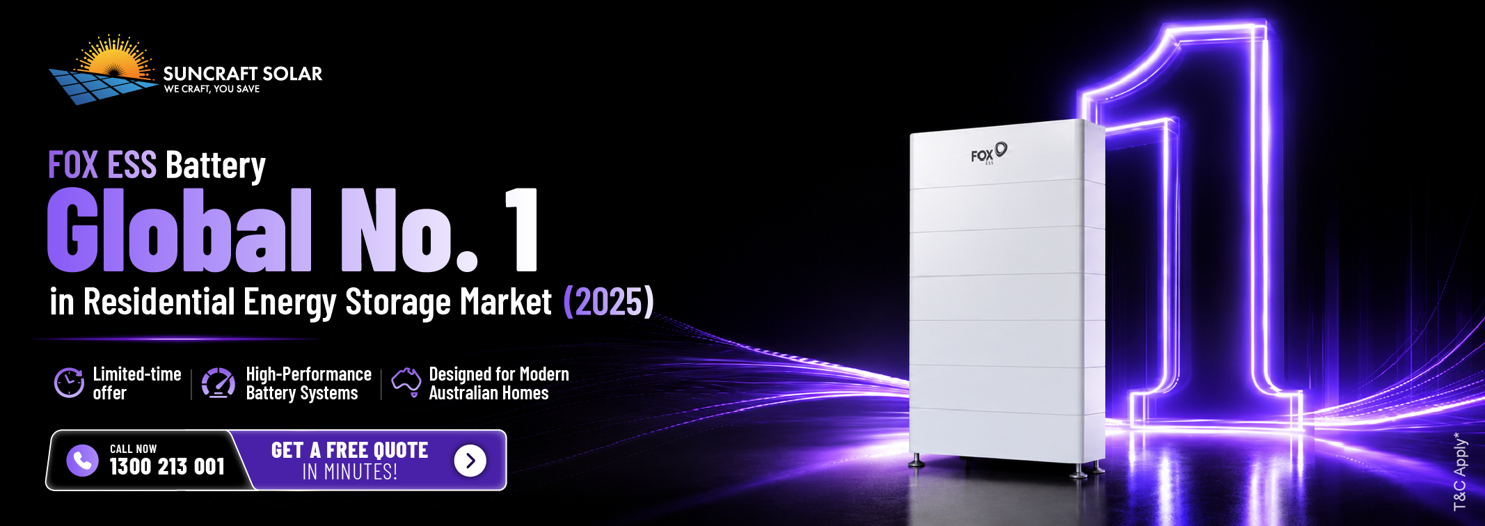 White FOX ESS home battery unit  feature global No. 1 in Residential Energy Storage Market with free quote offer