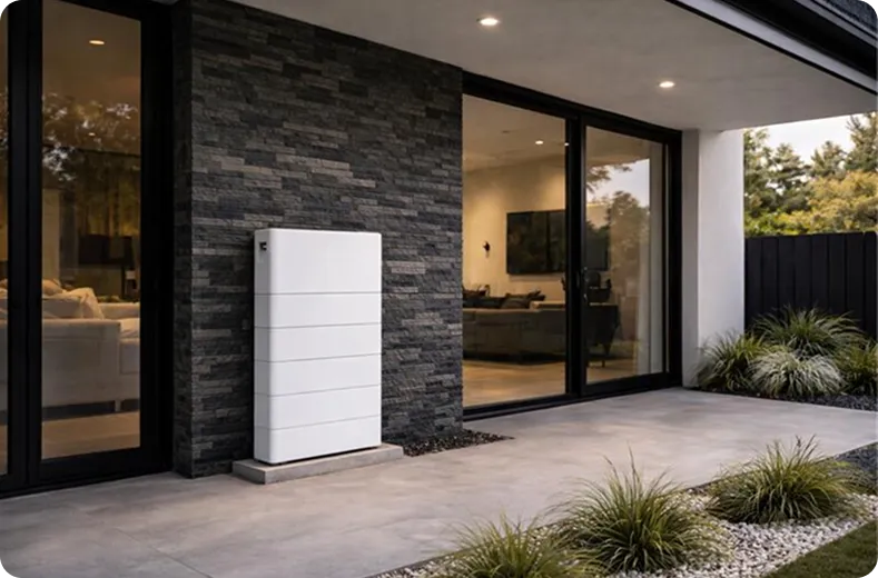 Residential solar battery storage unit powering homes with clean, reliable energy.